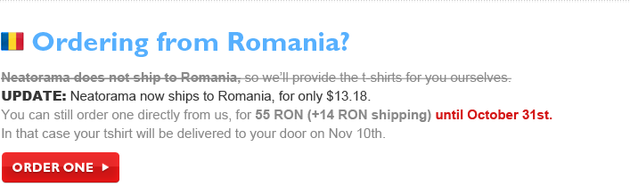 Ordering from Romania?