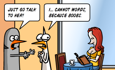 I cannot words because boobs [comic]