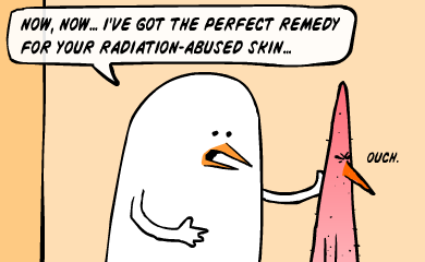 I've got the perfect remedy for your radiation-abused skin...